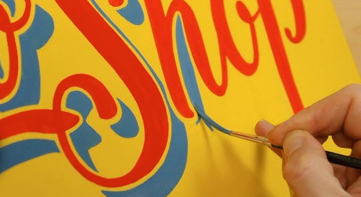 Artiste peintre en lettres pour commerces et devantures sur Bordeaux